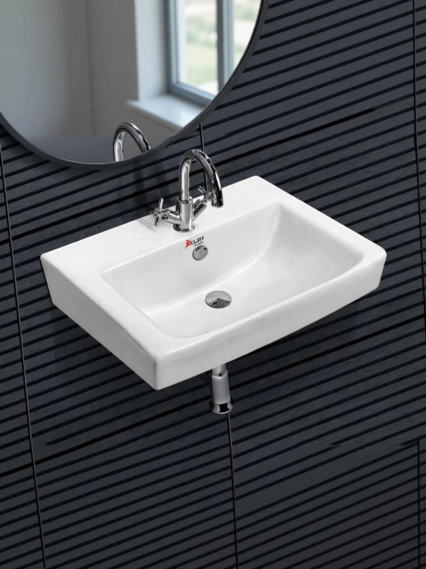 WASH BASIN WITH GLOSSYU